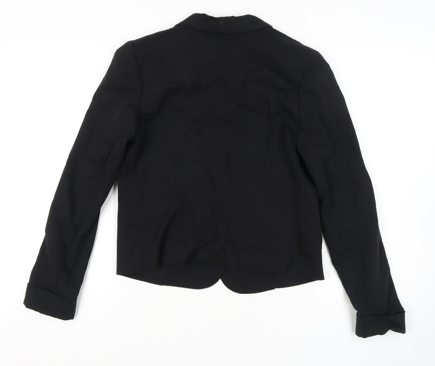 Zara Women's Black L Blazer, Slim Fit, Workwear