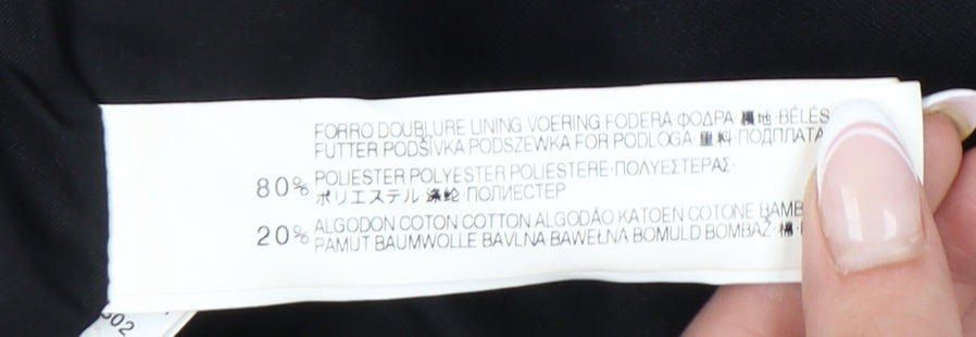 Zara Women's Black L Blazer, Slim Fit, Workwear