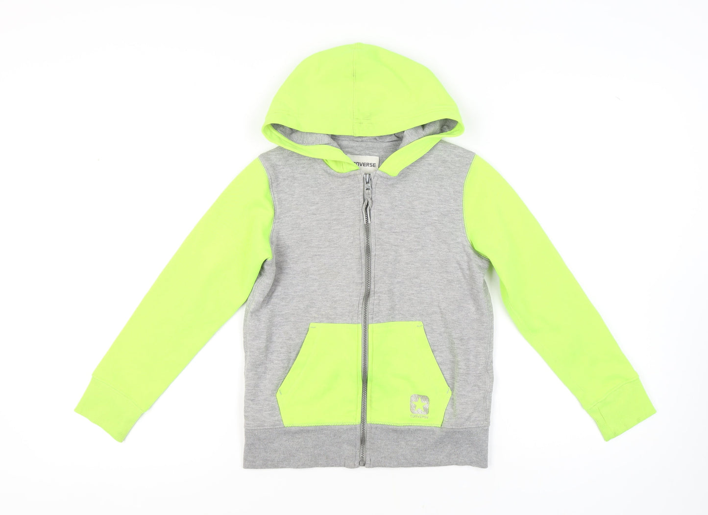 Converse Unisex Kids Grey Full Zip Hoodie - 10-12 Years