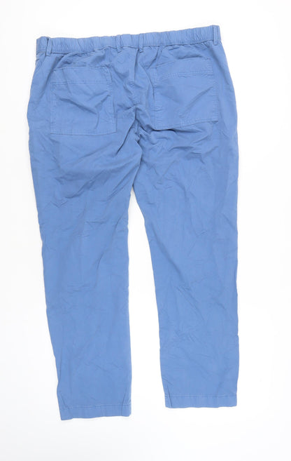 Womens UK Size 40 Marks and Spencer  Casual Blue Trousers
