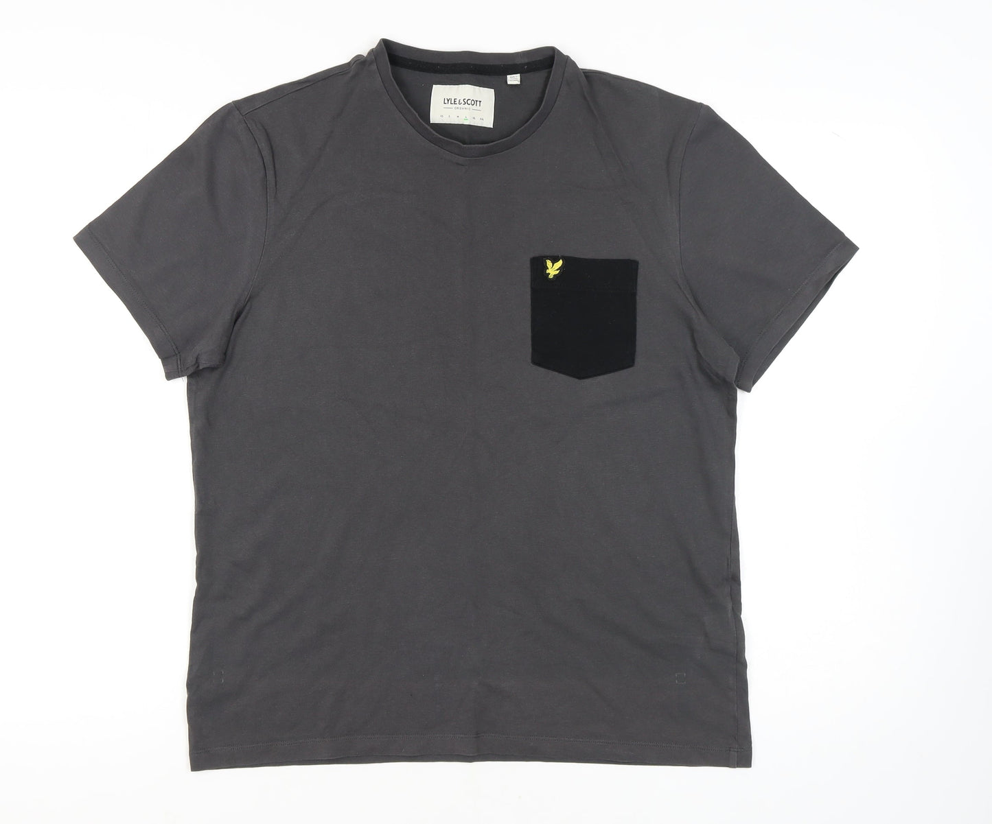 Lyle & Scott Men’s Grey Cotton T-Shirt, Size L