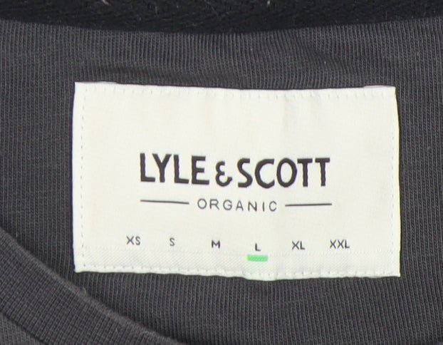 Lyle & Scott Men’s Grey Cotton T-Shirt, Size L