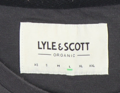 Lyle & Scott Men’s Grey Cotton T-Shirt, Size L