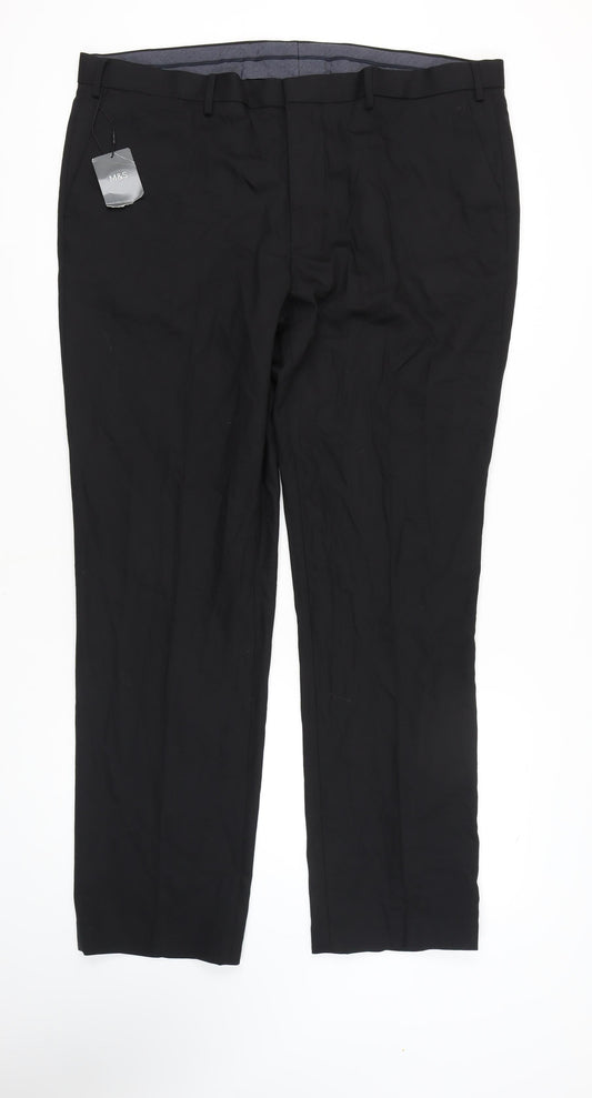 Marks and Spencer Men's Black XL Dress Pants