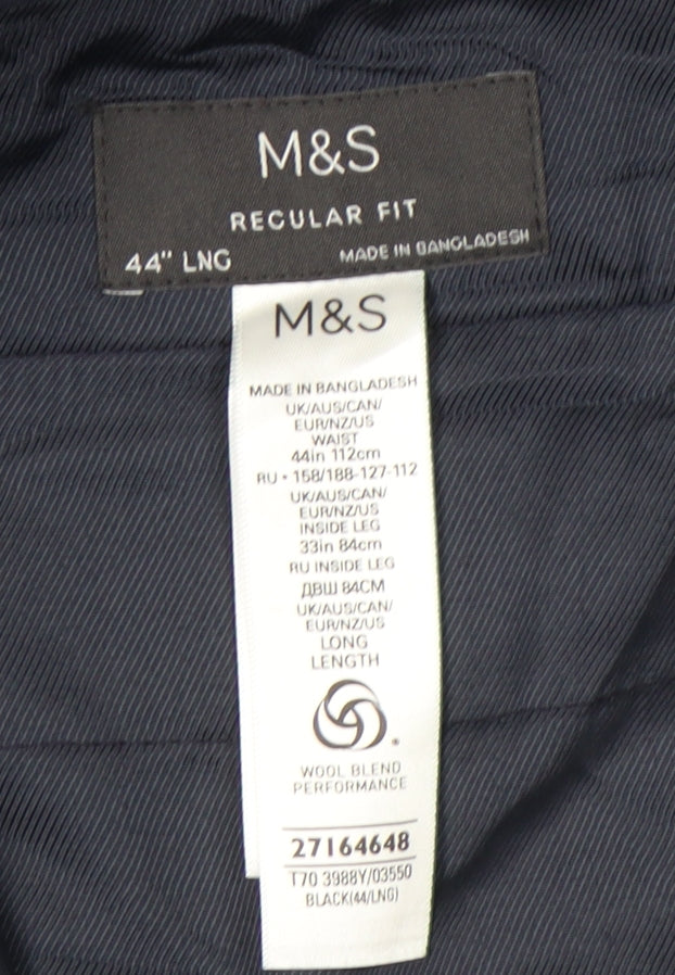 Marks and Spencer Men's Black XL Dress Pants