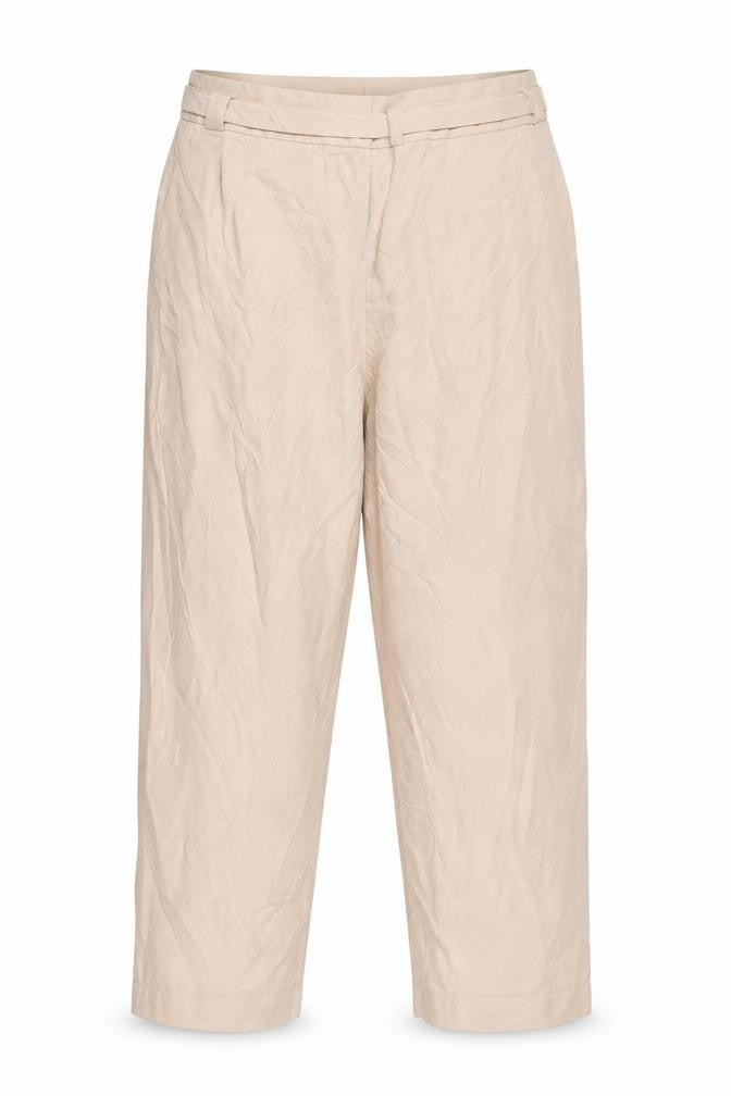 Mint Velvet Women's Beige Belted Trousers Size 12