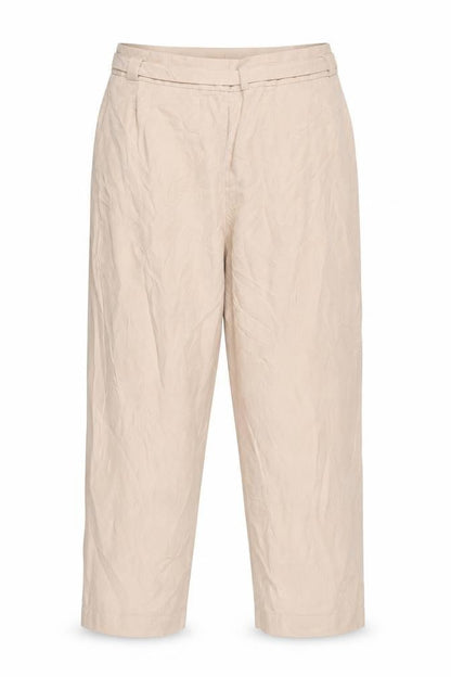 Mint Velvet Women's Beige Belted Trousers Size 12
