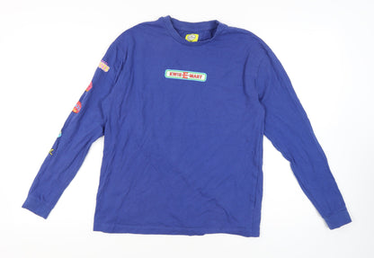 The Simpsons Blue Long Sleeve T-Shirt, Size S