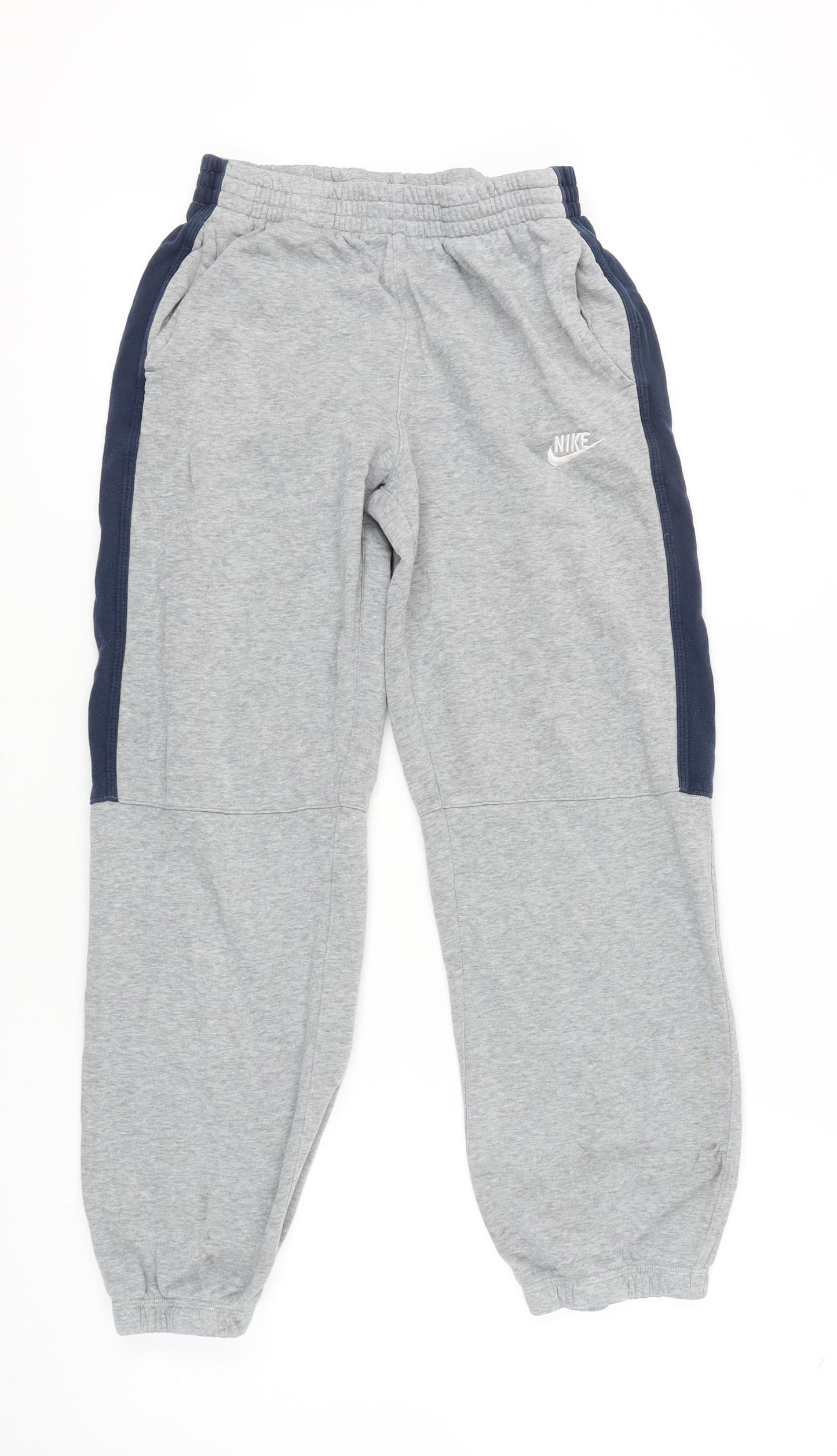 Nike Boys Grey Cotton Jogger Trousers XL