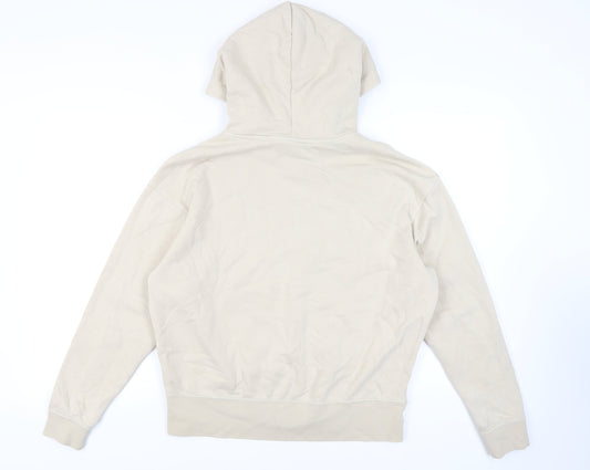 Nike Unisex Beige Hoodie - Small Cotton Blend