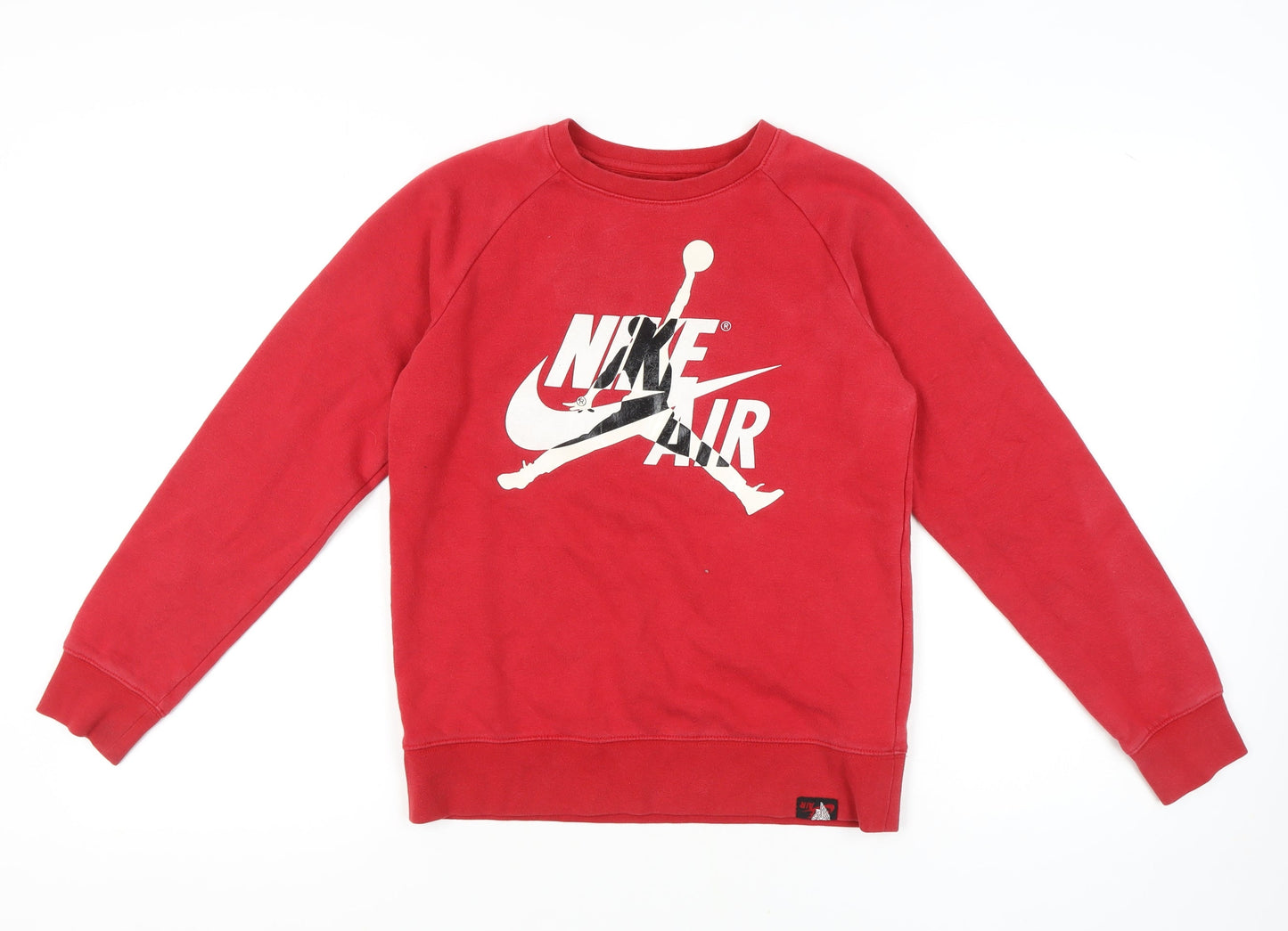 Nike Boys Red Sweatshirt 12-13 Yrs Graphic Print Casual