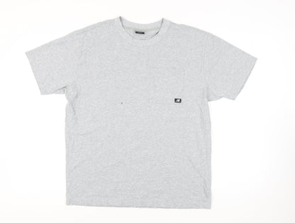 New Balance Men's Grey L T-Shirt, Crew Neck