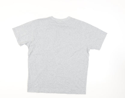 New Balance Men's Grey L T-Shirt, Crew Neck