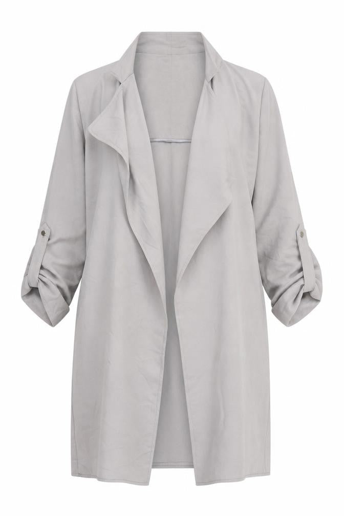 Womens UK Size 8 Dorothy Perkins Grey Overcoat