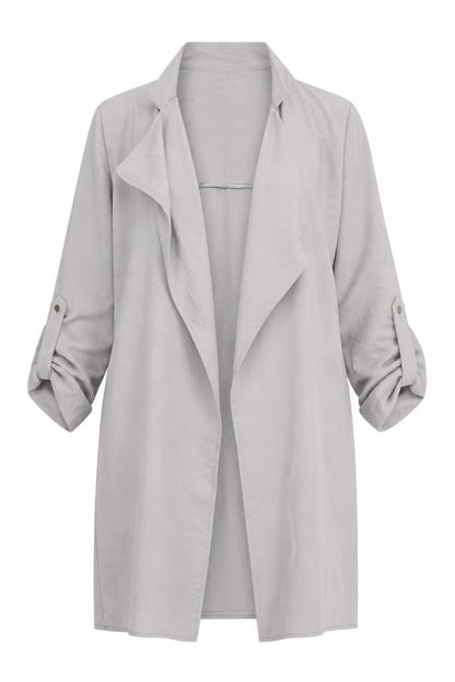 Womens UK Size 8 Dorothy Perkins Grey Overcoat