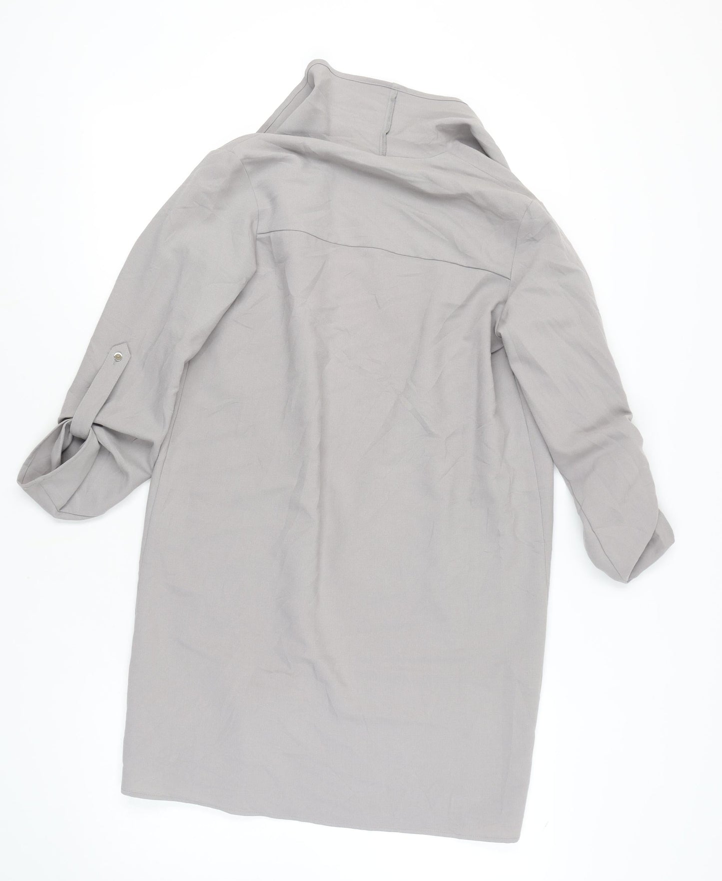Womens UK Size 8 Dorothy Perkins Grey Overcoat