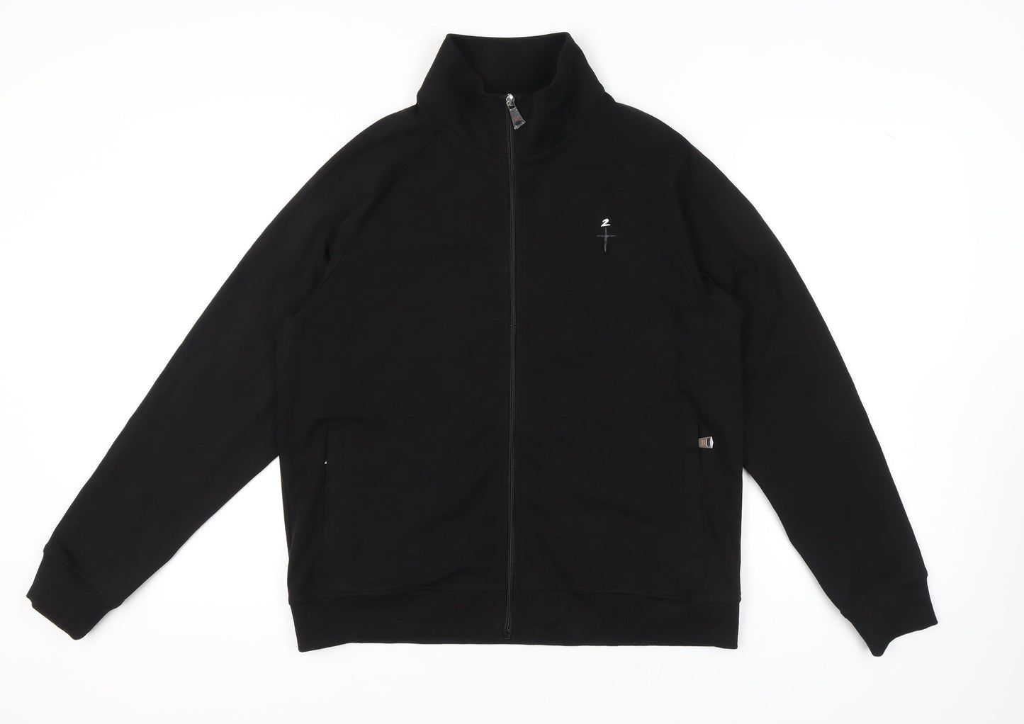 Verver Made Men's Black Full Zip Sweatshirt, Size M