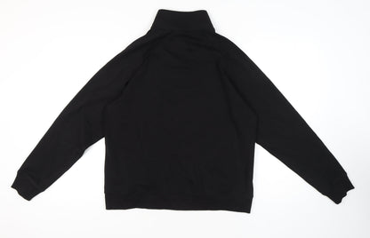 Verver Made Men's Black Full Zip Sweatshirt, Size M