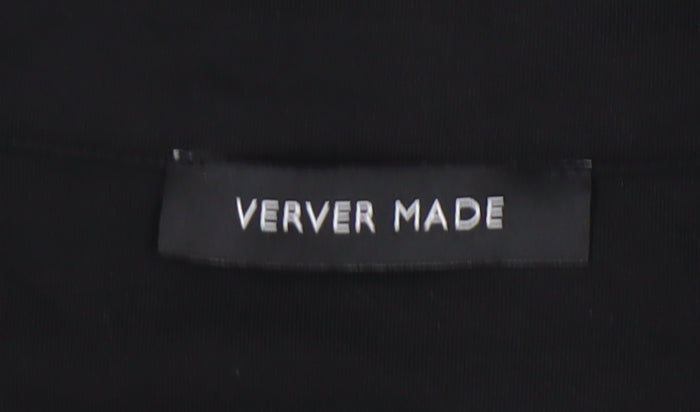 Verver Made Men's Black Full Zip Sweatshirt, Size M