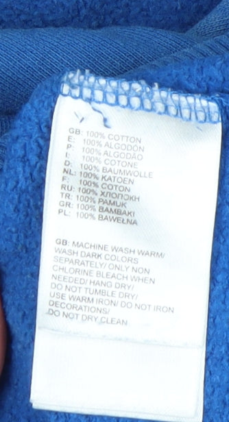 The North Face Men's Blue Pullover Hoodie L