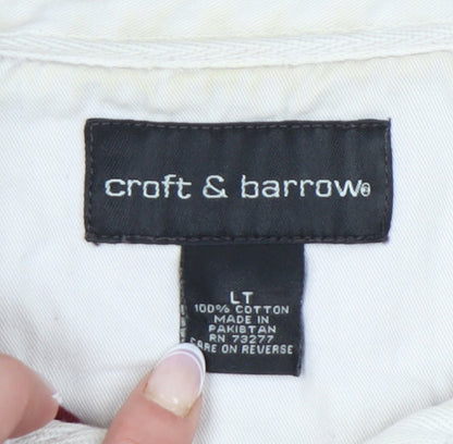 Croft & Barrow Men's Red Long Sleeve Polo Shirt LT