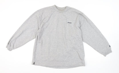 Reebok Grey Unisex Pullover Sweatshirt Size 12