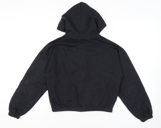 Womens UK Size S French Connection Black Full Zip Hoodie