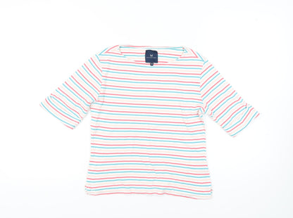 Womens UK Size 12 Crew Clothing Company Multicoloured Basic T-Shirt