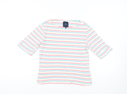 Womens UK Size 12 Crew Clothing Company Multicoloured Basic T-Shirt