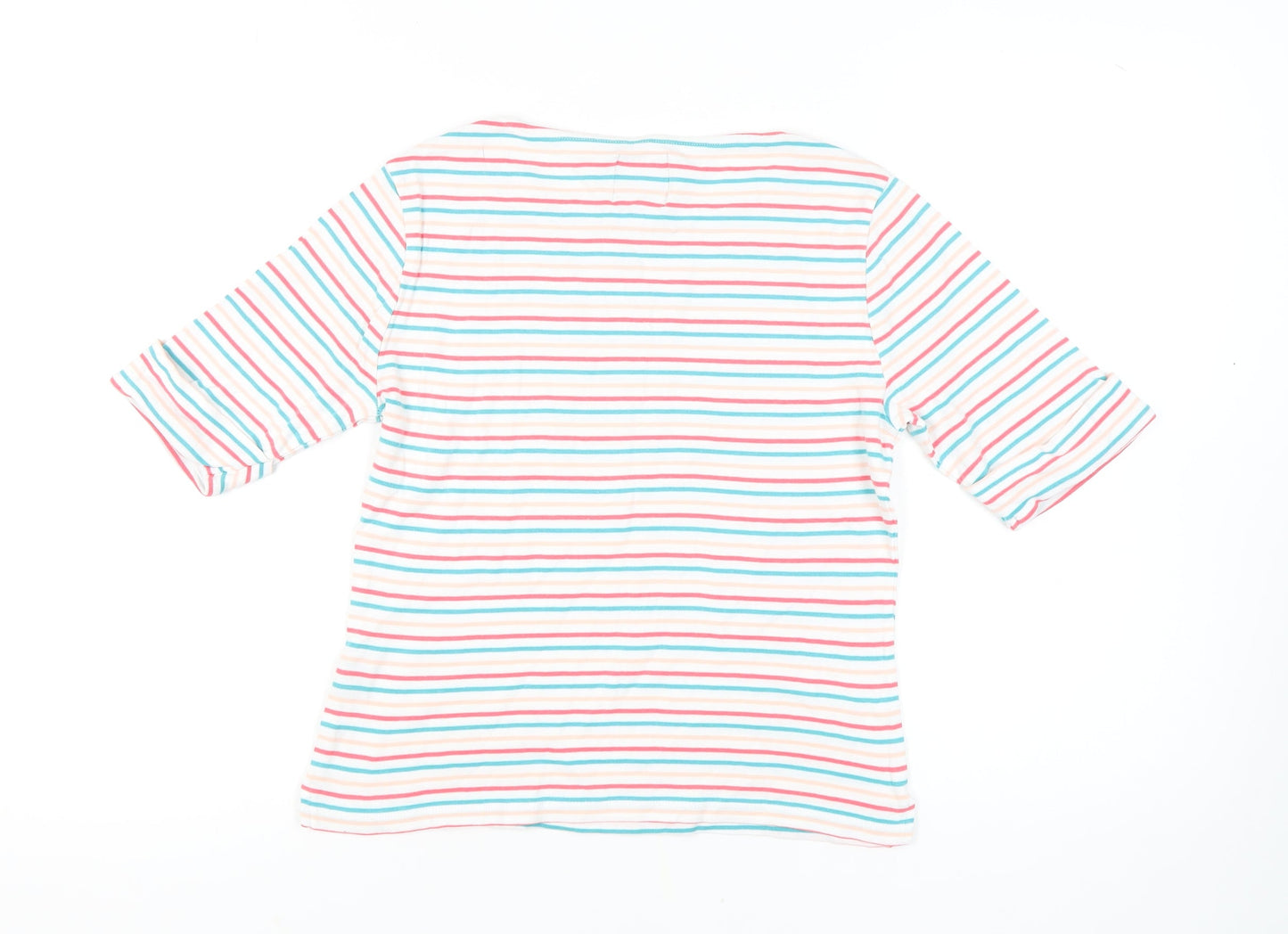 Womens UK Size 12 Crew Clothing Company Multicoloured Basic T-Shirt