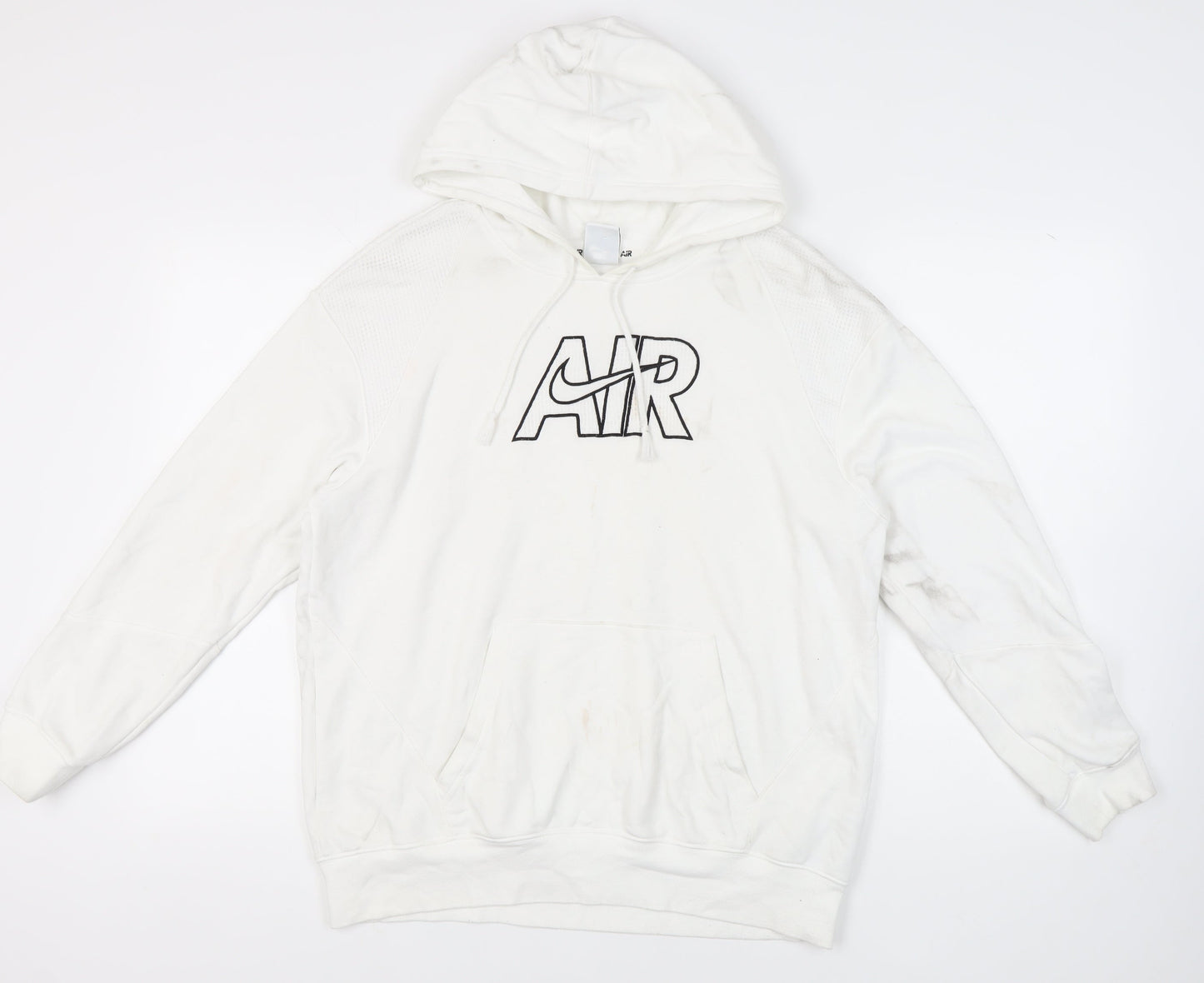 Mens UK Size XS Nike White Pullover Hoodie