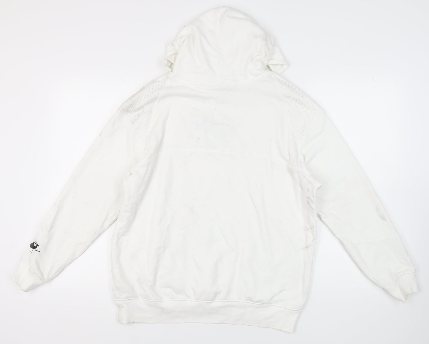 Mens UK Size XS Nike White Pullover Hoodie