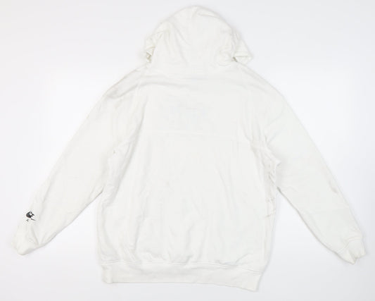 Mens UK Size XS Nike White Pullover Hoodie