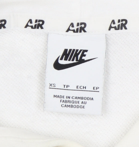 Mens UK Size XS Nike White Pullover Hoodie