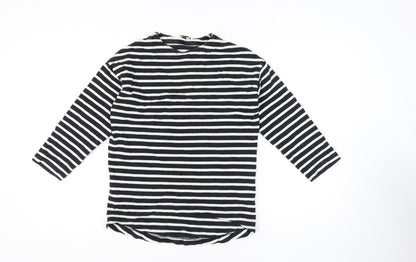 Womens UK Size XS Kin Black Basic T-Shirt