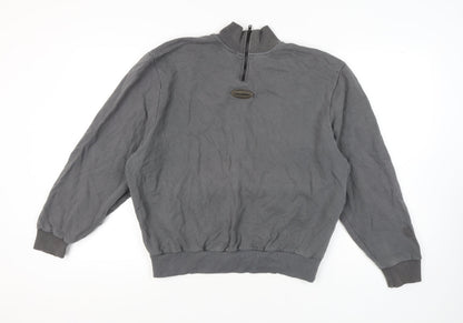 Mens UK Size XL COLLUSION Grey Full Zip Sweatshirt