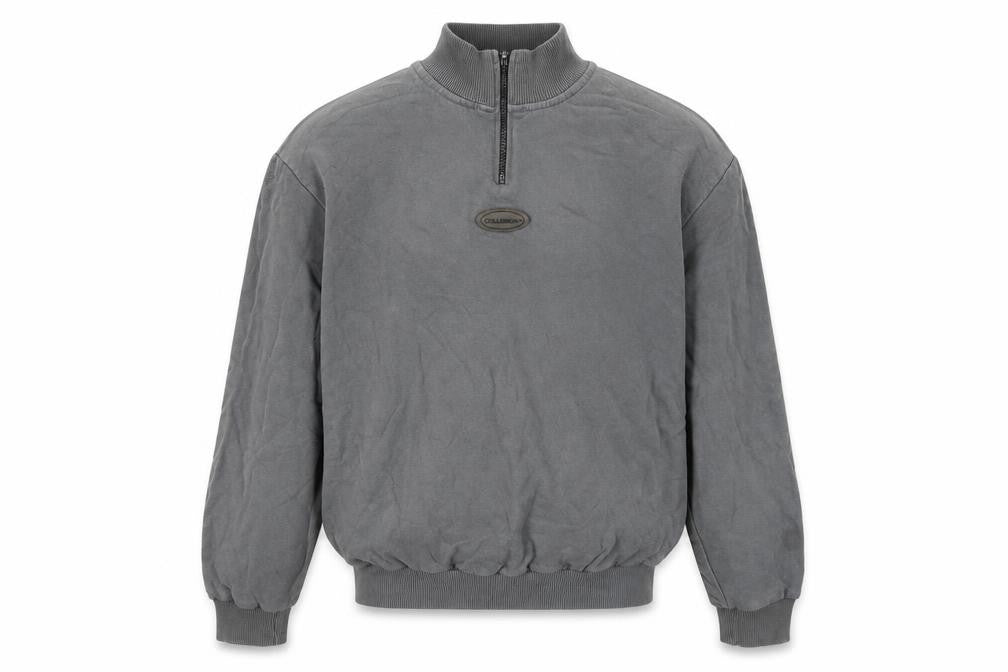 Mens UK Size XL COLLUSION Grey Full Zip Sweatshirt
