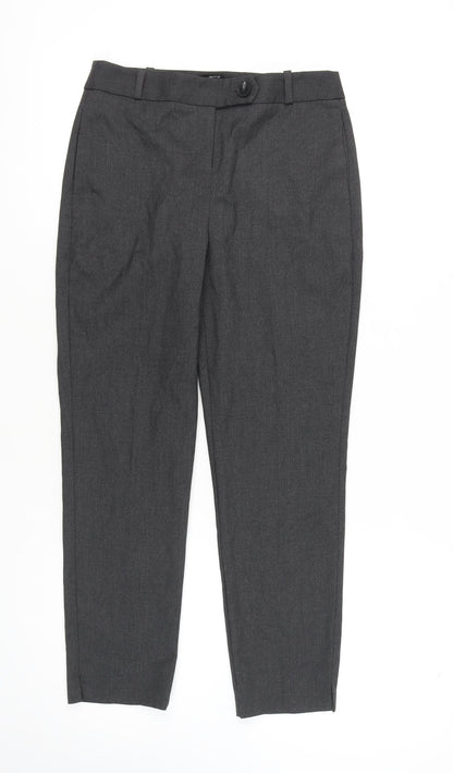 Womens UK Size 8 NEXT Regular Fit Business Formal Workwear Grey Trousers