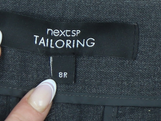 Womens UK Size 8 NEXT Regular Fit Business Formal Workwear Grey Trousers