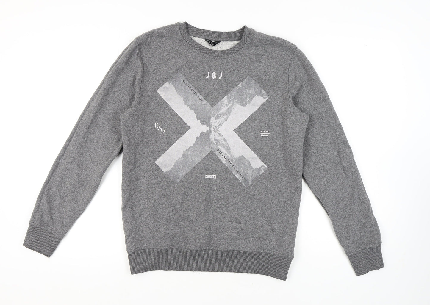 Mens UK Size M JACK & JONES Grey Pullover Sweatshirt