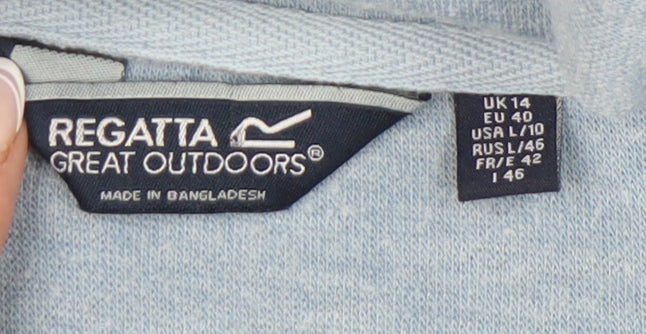 Regatta Women's Blue Hoodie Size 14 Pullover
