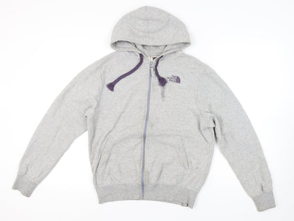 The North Face Men's Grey Full Zip Hoodie - Size S