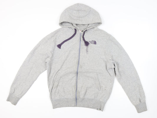 The North Face Men's Grey Full Zip Hoodie - Size S