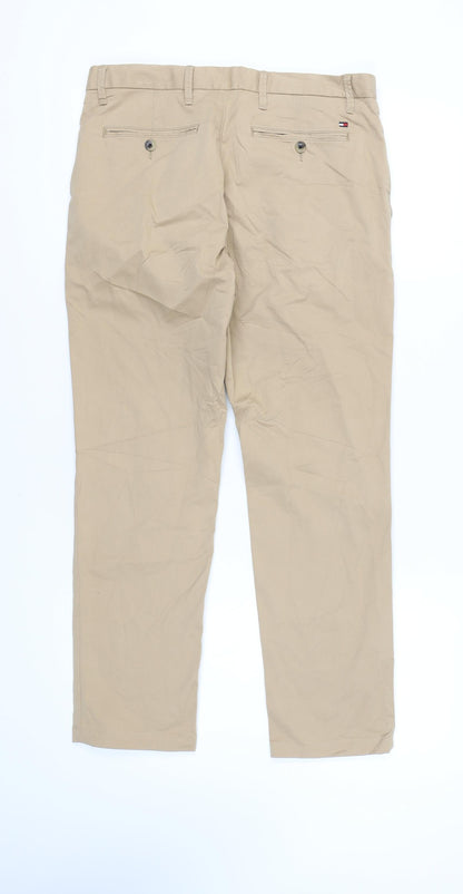 Tommy Hilfiger Men's Beige Chino Trousers Size 32/32