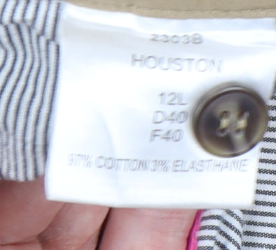 Brook Taverner Women's Beige Chino Trousers Size 12L