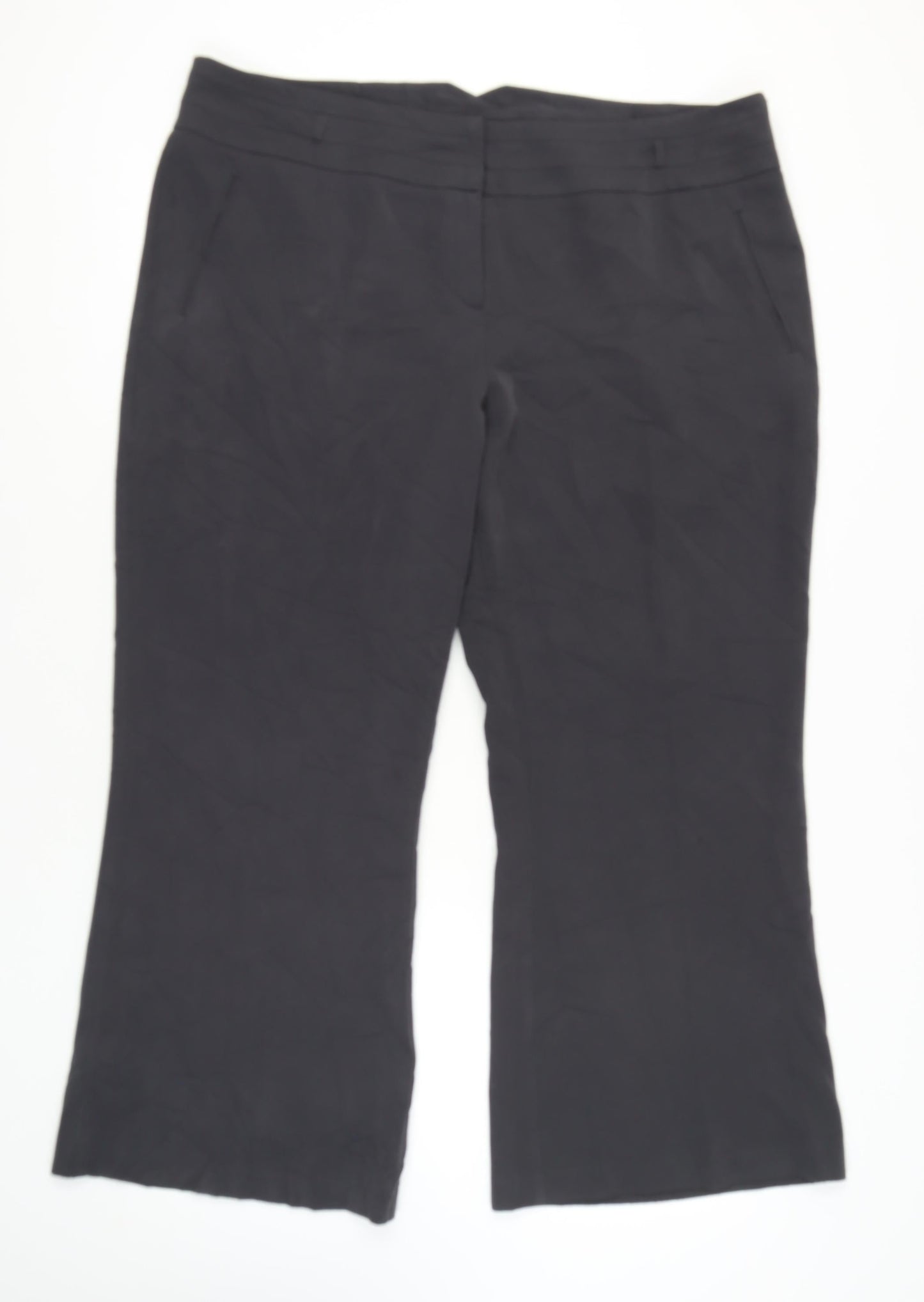 Womens UK Size 22 South Regular Fit  Black Trousers