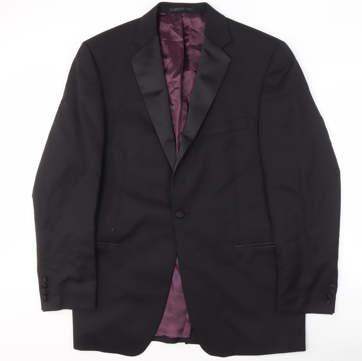 Mens UK Size 42 Unbranded Regular Black Suit Tuxedo