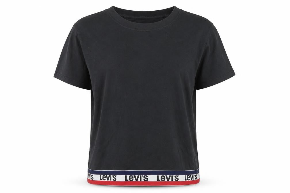 Womens UK Size 2XS Levi's Black  T-Shirt