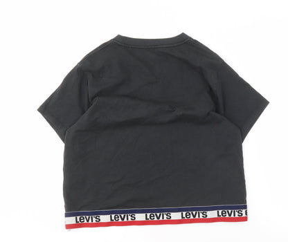 Womens UK Size 2XS Levi's Black  T-Shirt