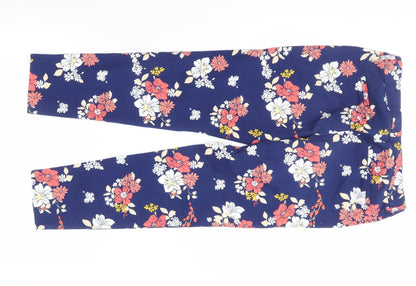 Womens UK Size 6 Old Navy Regular Fit Cropped Multicoloured Trousers